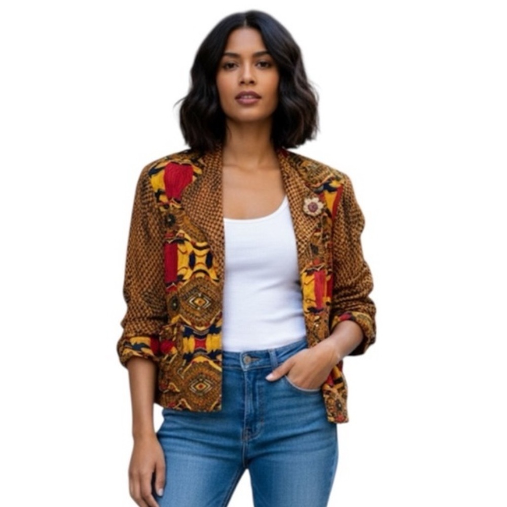 Componix petites Women's Multicolor blazer size 8